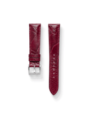 MTO Ostrich Leather Strap in Burgundy