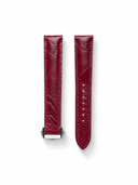 MTO Ostrich Leather Strap in Burgundy for Omega Speedmaster