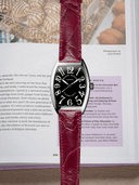 MTO Ostrich Leather Strap in Burgundy for Frank Muller Casablanca