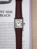 Classic Togo Leather Strap in Burgundy