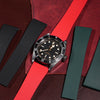 CTS Classic FKM Rubber Strap in Red