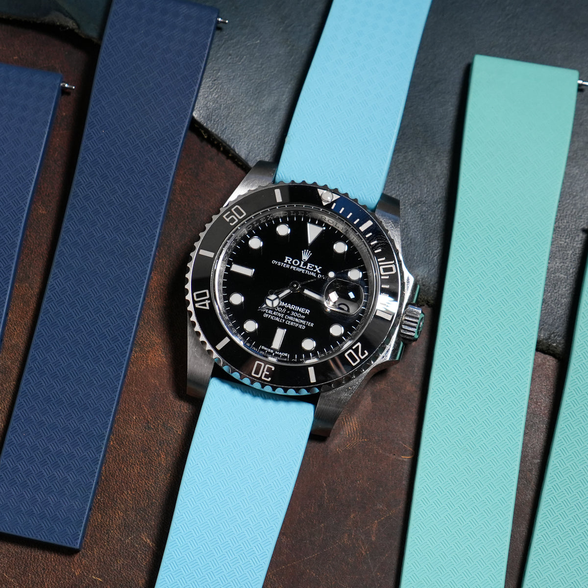 CTS Tropic FKM Rubber Strap in Baby Blue