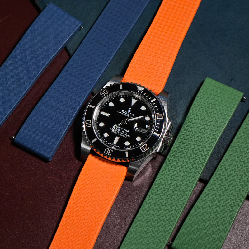 CTS Tropic FKM Rubber Strap in Orange