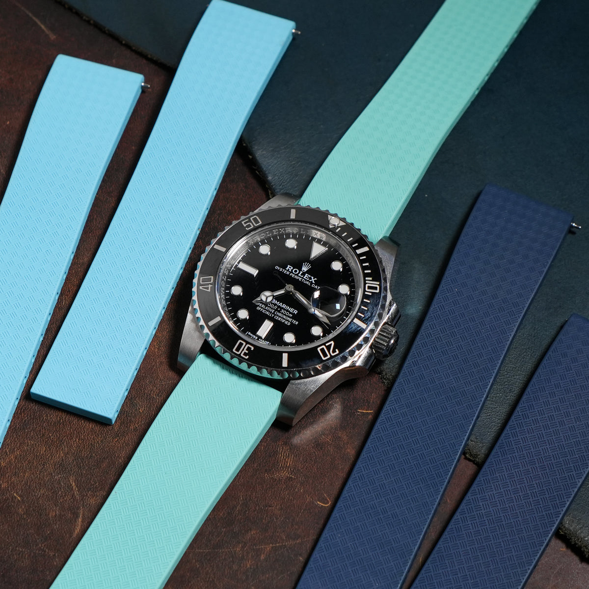 CTS Tropic FKM Rubber Strap in Tiffany