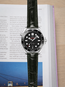 MTO Crocodile Leather Strap in Dark Green (Semi-Glossy) for Omega Seamaster