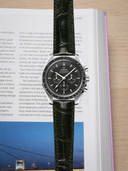MTO Crocodile Leather Strap in Dark Green (Semi-Glossy) for Omega Speedmaster