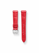 MTO Crocodile Leather Strap in Red (Semi-Glossy) for Cartier Santos de Cartier