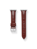 Classic Croc Embossed Leather Strap in Tan for Apple Watch - Nomad Watch Works SG