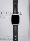 Classic Horween Chromexcel Leather Strap in Black for Apple Watch Ultra