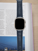 Classic Horween Chromexcel Leather Strap in Navy for Apple Watch Ultra