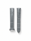 MTO Crocodile Leather Strap in Grey (Semi-Glossy) for Omega Seamaster