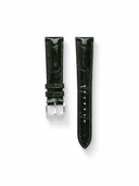 MTO Crocodile Leather Strap in Dark Green (Semi-Glossy)