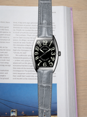 MTO Crocodile Leather Strap in Grey (Semi-Glossy) for Frank Muller Casablanca