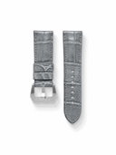 MTO Crocodile Leather Strap in Grey (Semi-Glossy) for Panerai