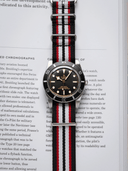 Premium Nato Strap in Black Red White