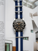 Premium Nato Strap in Navy White