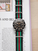 Premium Nato Strap in Black Green Red