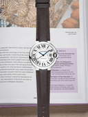 MTO Epsom Leather Strap in Dark Brown for Cartier Ballon Bleu