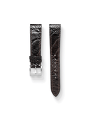 MTO Ostrich Leather Strap in Dark Brown for Cartier Santos Dumont - Nomad Watch Works SG