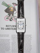 MTO Ostrich Leather Strap in Dark Brown for Jaeger-LeCoultre Reverso