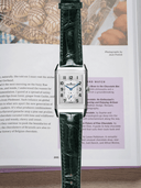 MTO Crocodile Leather Strap in Dark Green (Semi-Glossy) for Jaeger-LeCoultre Reverso