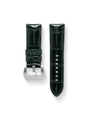 MTO Crocodile Leather Strap in Dark Green (Semi-Glossy) for Panerai