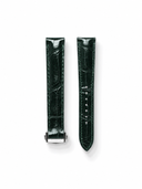 MTO Crocodile Leather Strap in Dark Green (Semi-Glossy) for Omega Seamaster