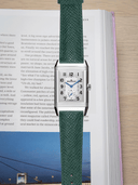 MTO Epsom Leather Strap in Dark Green for Jaeger-LeCoultre Reverso