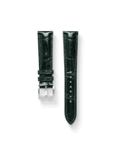 MTO Crocodile Leather Strap in Dark Green (Non-Glossy)