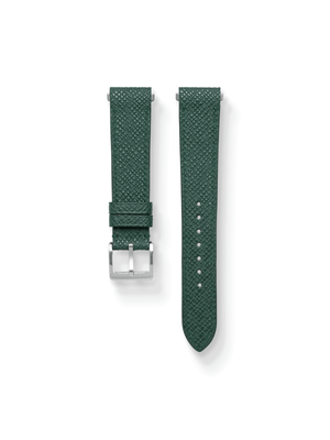 MTO Epsom Leather Strap in Dark Green for Cartier Santos de Cartier