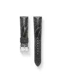 MTO Ostrich Leather Strap in Dark Grey