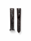 MTO Ostrich Leather Strap in Dark Brown for Omega Speedmaster