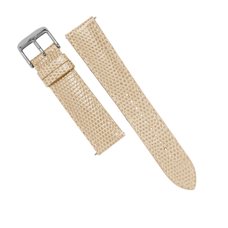 MTO Lizard Skin Watch Strap in Gold