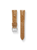 MTO Ostrich Leather Strap in Gold for Cartier Tank - Nomad Watch Works SG
