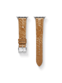 MTO Ostrich Leather Strap in Gold for Apple Watch