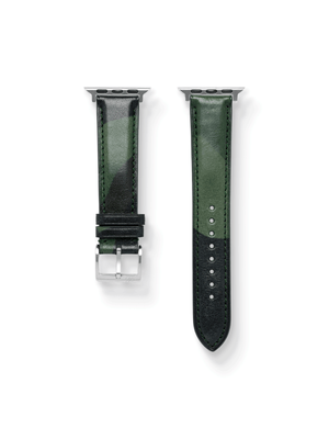 Classic LPA Camo Leather Strap in Green Camo for Apple Watch