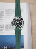 TrimFIT Sports FKM Rubber Strap in Green/Black for Rolex GMT-Master II (PREORDER)