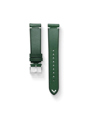 Vintage Buttero Leather Strap in Green