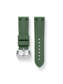 Marine FKM Rubber Strap in Green for Panerai