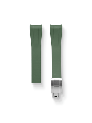 TrimFIT Sports FKM Rubber Strap in Olive for Rolex Submariner