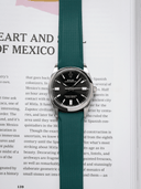 TrimFIT Curve Canvas Pattern FKM Rubber Strap in Green
