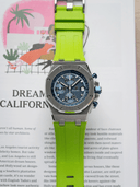 Sports FKM Rubber Strap in Green for AP Royal Oak Offshore