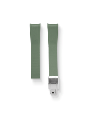TrimFIT Sports FKM Rubber Strap in Green for Tudor Ranger 39