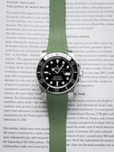 TrimFIT Sports FKM Rubber Strap in Olive for Rolex Submariner