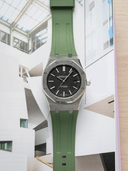 Sports FKM Rubber Strap in Olive for AP Royal Oak