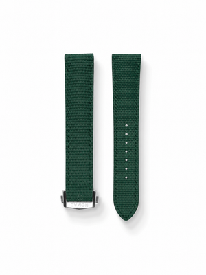 MTO Sailcloth FKM Rubber Strap in Green for Omega Speedmaster