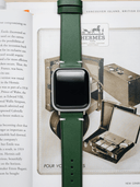 Vintage Buttero Leather Strap in Green for Apple Watch