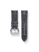 MTO Crocodile Leather Strap in Grey (Semi-Glossy) for Panerai