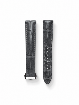 MTO Crocodile Leather Strap in Grey (Semi-Glossy) for Omega Seamaster