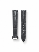 MTO Crocodile Leather Strap in Grey (Semi-Glossy) for Omega Seamaster